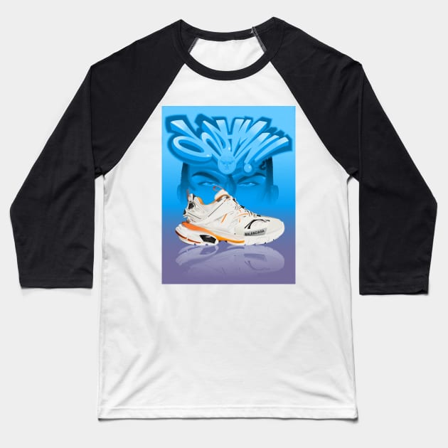 Sneakerheads Baseball T-Shirt by UBiv Art Gallery